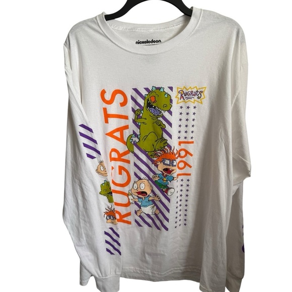 Nickelodeon Other - Nickelodeon Spellout White long sleeve Rugrats t-shirt